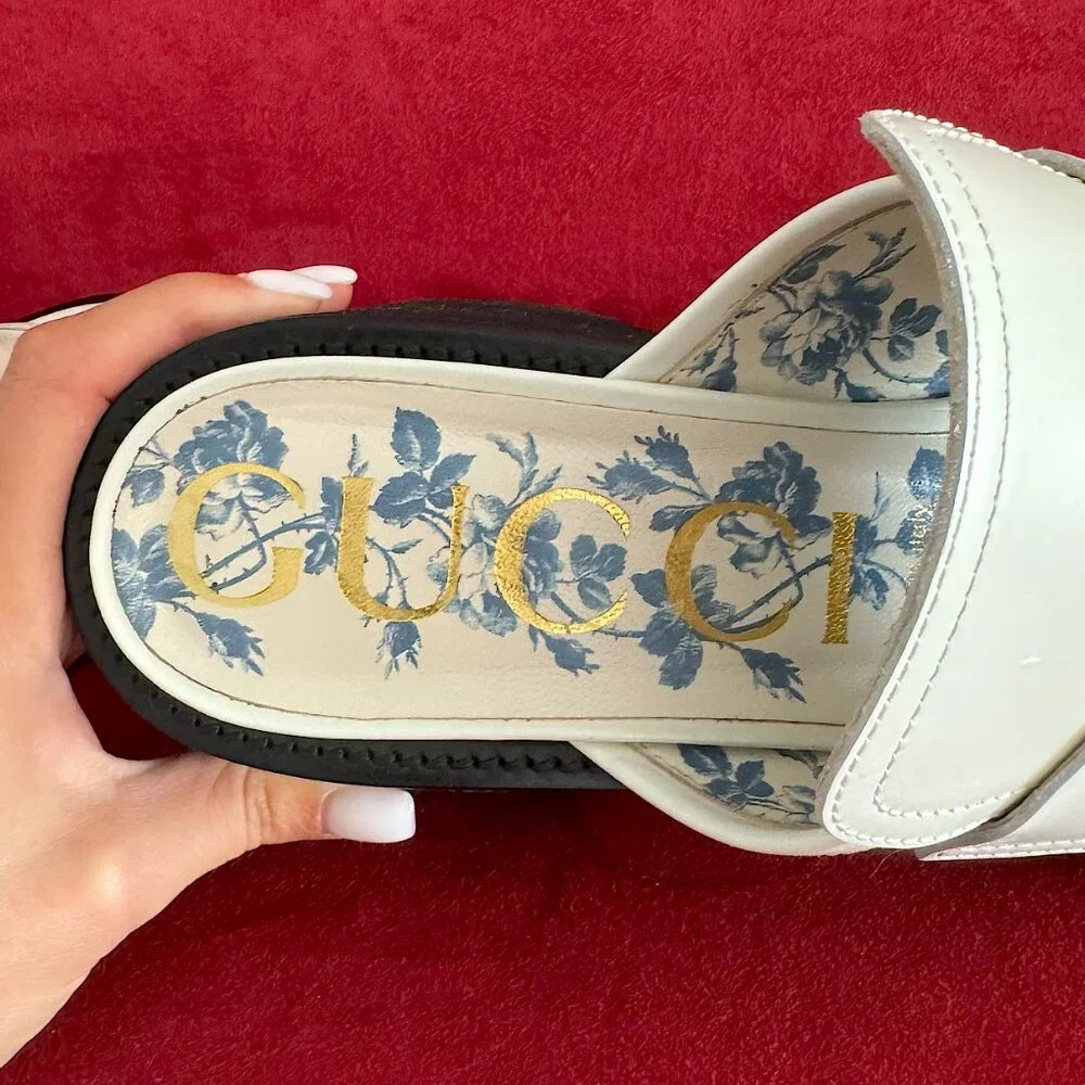 Gucci Platform Sandals Women Size 37 - Picture 12 of 14